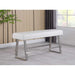 Chintaly GWEN Contemporary Counter Height Bench w/ Highlight Stitching