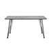 Chintaly HEATHER Contemporary Rectangular Dining Table w/ Laminated Wooden Top