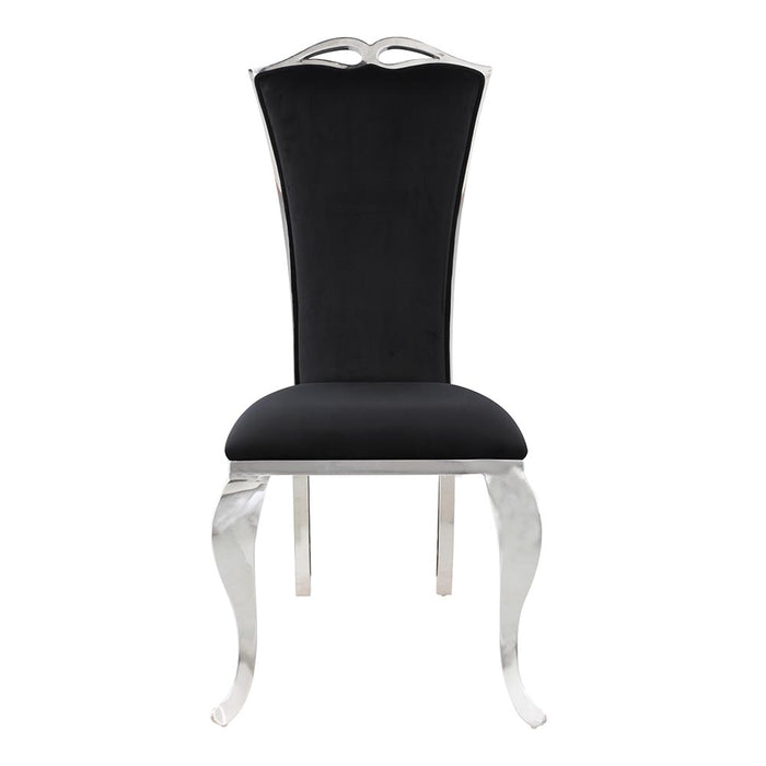 Chintaly JAMIE Modern Tall-Back Side Chair w/ Cabriole Legs - 2 per box