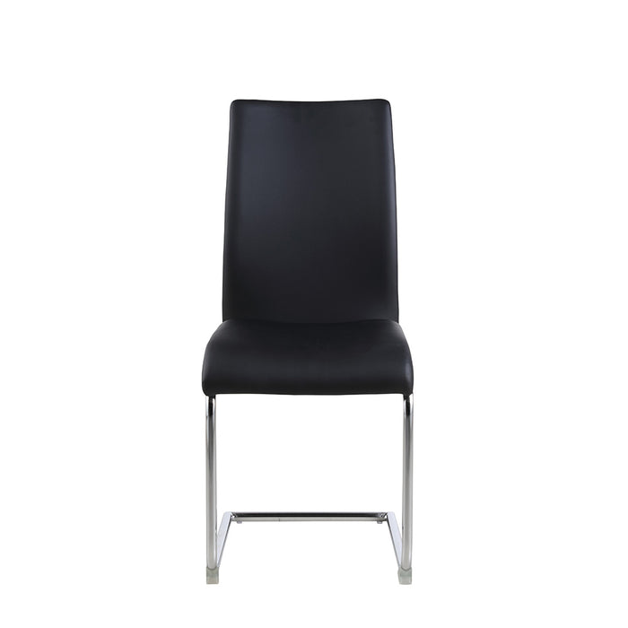 Chintaly JANE Contemporary Contour Back Cantilever Side Chair - 4 per box - Black