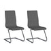 Chintaly JANET Contemporary Cantilever Side Chair w/ Double Stitching - 2 per box