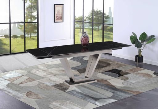 Chintaly JESSY 38"x 87" Black Marble Dining Table Top