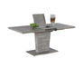 Chintaly JEZEBEL Concrete Veneer Top Dining Table w/ Butterfly Extension
