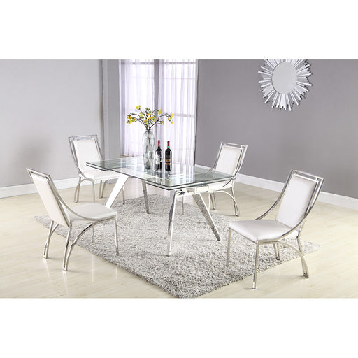 Chintaly JOSIE-SC Contemporary Open Frame Side Chair - 2 per box