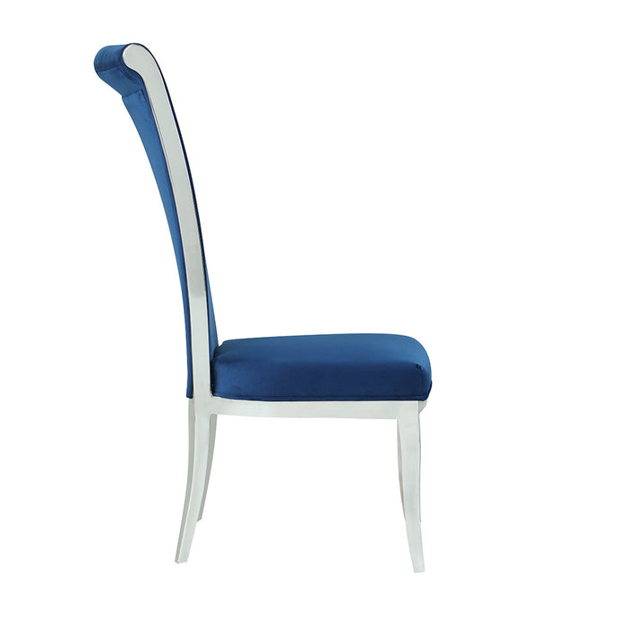 Chintaly JOY Contemporary High-Back Side Chair - 2 per box - Blue