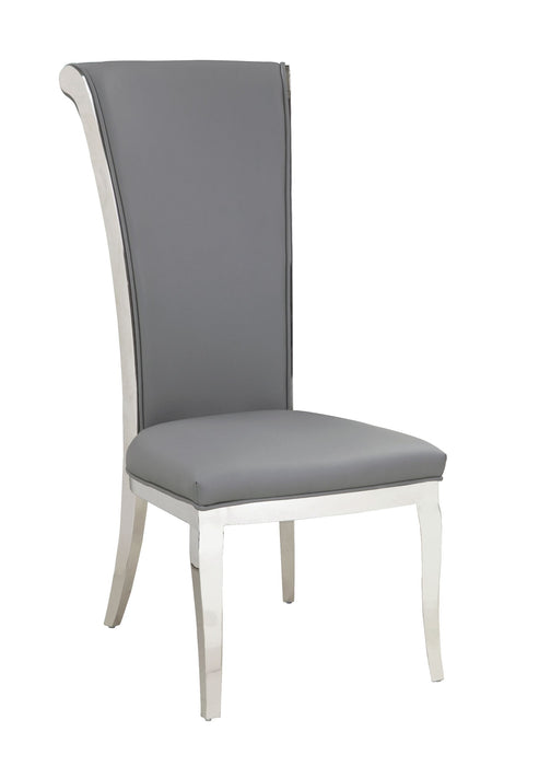 Chintaly JOY Contemporary High-Back Side Chair - 2 per box - Gray