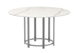 Chintaly KAMILA 53" Round Marbleized Sintered Stone Dining Table Top