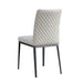 Chintaly KATALINA Diamond Stitched Back Side Chair w/ Steel Legs - 2 Per Box
