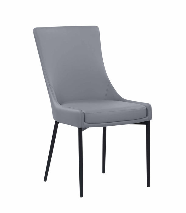 Chintaly KELLY Contemporary Side Chair w/ Steel Legs - 2 per box