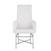 Chintaly KENDALL Contemporary Arm Chair w/ Steel Frame - 2 per box