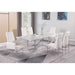 Chintaly KENDALL Contemporary Dining Set with Butterfly Extendable Table & 4 Side Chairs and 2 Arm Chairs
