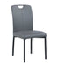 Chintaly KENDRA Contemporary Handle Back Side Chair w/ Metal Legs - 4 per box