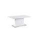 Chintaly KRISTA Modern Extendable Gloss White Dining Table