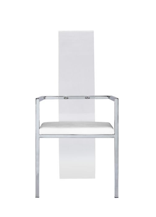 Chintaly LAYLA Contemporary Acrylic High-Back Upholstered Arm Chair - 2 per box