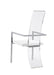Chintaly LAYLA Contemporary Acrylic High-Back Upholstered Arm Chair - 2 per box