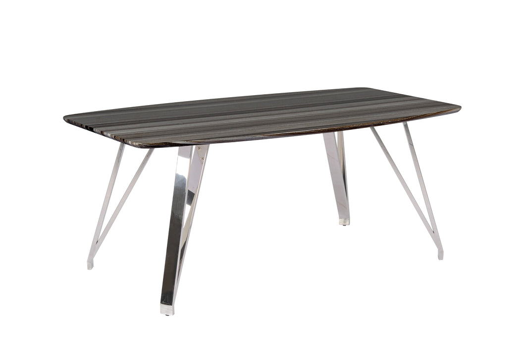 Chintaly LESLIE Contemporary Dining Table w/ Marbleized Top