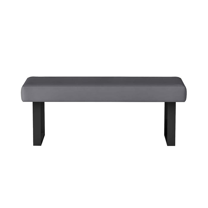 Chintaly LINDEN Upholstered Bench w/ Steel Legs