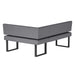 Chintaly LINDEN Upholstered Nook w/ Steel Legs