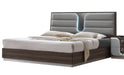 Chintaly LONDON Modern 4-Piece Bedroom Set w/ Queen Size Bed