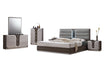 Chintaly LONDON Modern 4-Piece Bedroom Set w/ Queen Size Bed