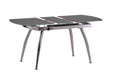Chintaly LUNA Contemporary Extendable Glass Dining Table