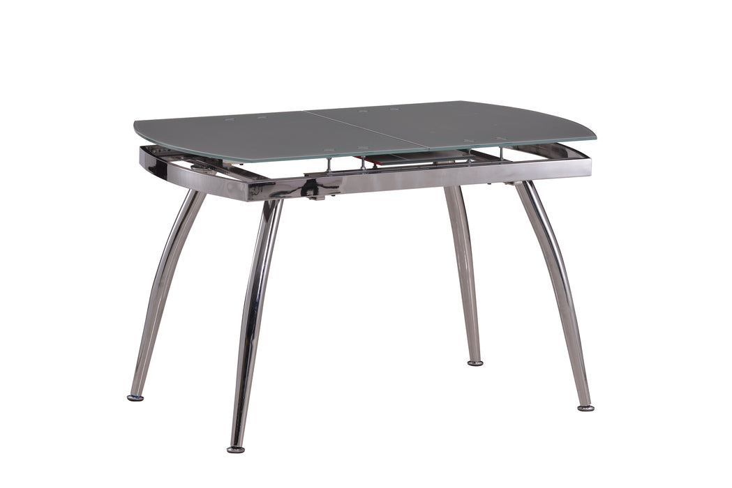 Chintaly LUNA Contemporary Extendable Glass Dining Table