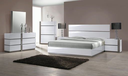 Chintaly MANILA Modern 2-Tone King Size Bed