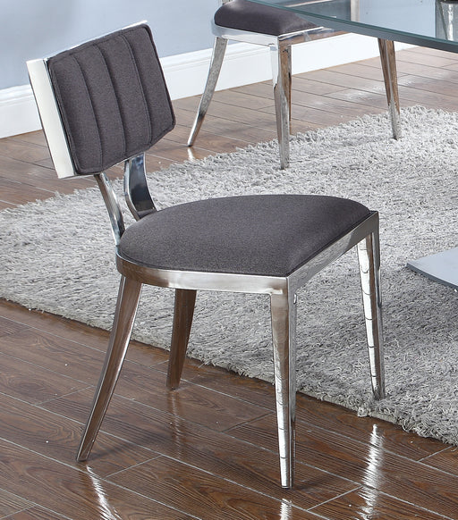 Chintaly MAVIS Contemporary Floating-Back Side Chair w/ Fabric Upholstery - 2 per box