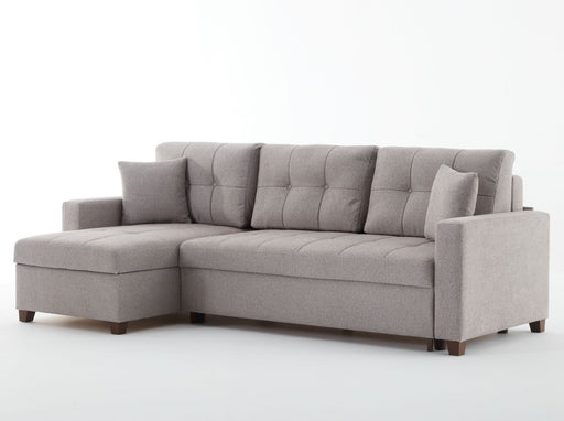Bellona Mocca Sectional - Dupont Grey