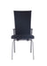 Chintaly MOLLY Contemporary Motion-Back Side Chair w/ Brushed Steel Frame - 2 per box - Black