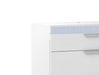Chintaly MOSCOW Modern Gloss White 5-Drawer Bedroom Chest