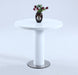 Chintaly MURRAY Contemporary Round All-Wood Gloss White Counter Table