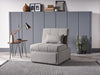 Bellona Mello Pull Out Sleeper Chair with Reclining Back Corvet Grey