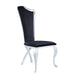 Chintaly NADIA Contemporary High-Back Side Chair - 2 per box - Black