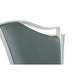 Chintaly NADIA Contemporary Gray Swivel Bar Stool w/ Design Back