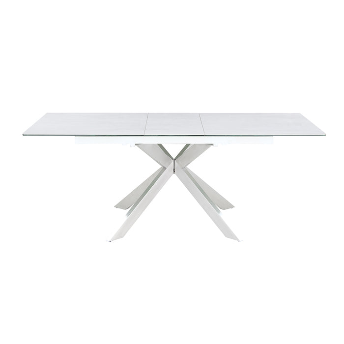 Chintaly NALA Dining Table w/ Ceramic Top & Pop-up Extension