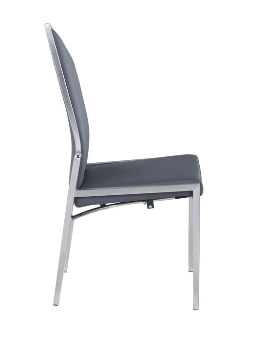 Chintaly NALA Contemporary Motion-Back Side Chair - 2 per box - Gray