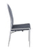 Chintaly NALA Contemporary Motion-Back Side Chair - 2 per box - Gray