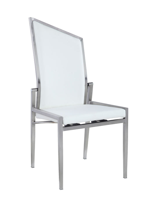 Chintaly NALA Contemporary Motion-Back Side Chair - 2 per box - White