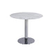 Chintaly NOEMI Marble Top Bistro Table w/ Steel Base