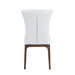 Chintaly PEGGY-SC Modern Tufted Side Chair w/ Solid Wood Frame - 2 per box - White