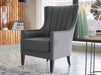 Bellona Palmer Accent Armchair, Corvet Anthracite