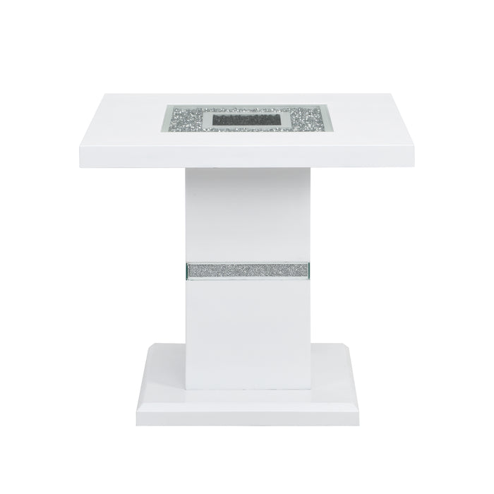 Global Furniture End Table White HG