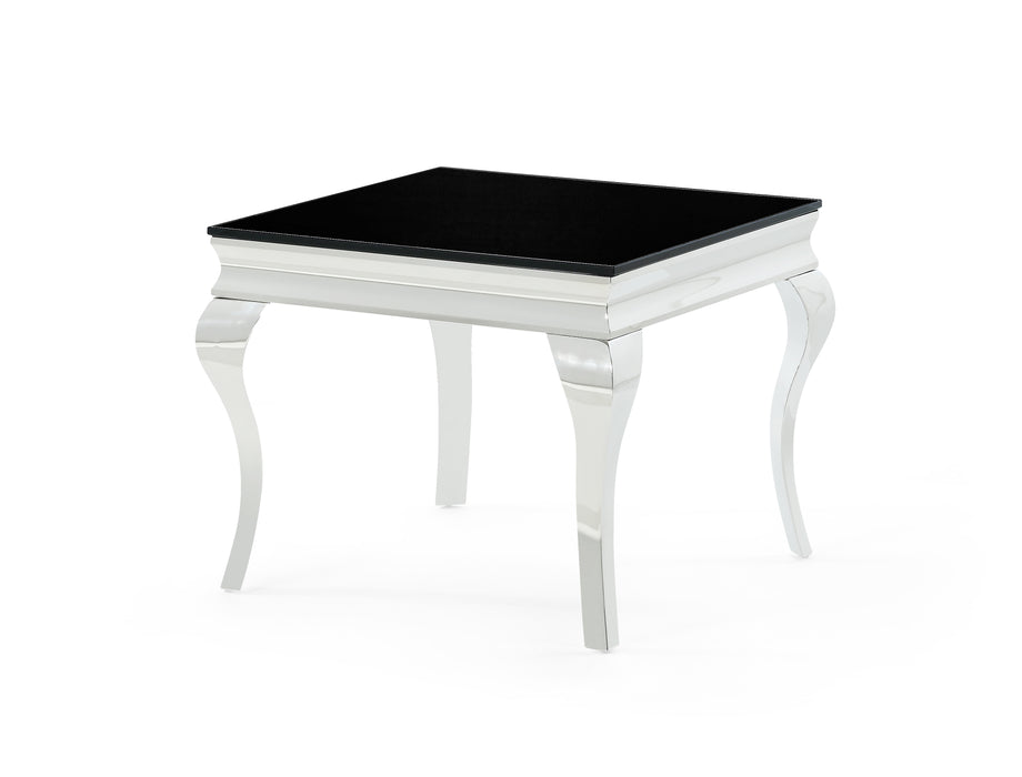 Global Furniture End Table Black/Silver