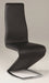 Chintaly TARA Modern Z-Shaped Side Chair - 2 per box - Black