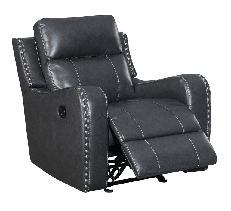 Global Furniture Glider Recliner Dark Grey