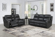 Global Furniture Reclining Sofa Dark Grey