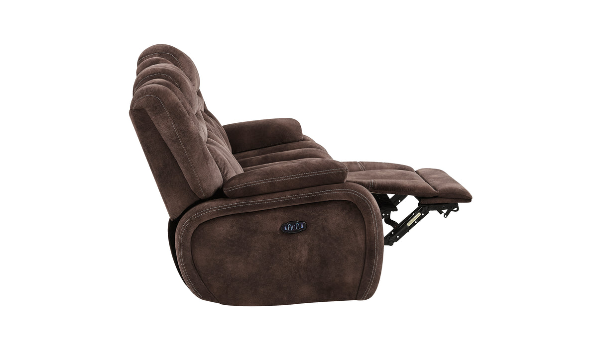 Global Furniture Power Reclining Sofa with DDT, Power Headrest, & USB