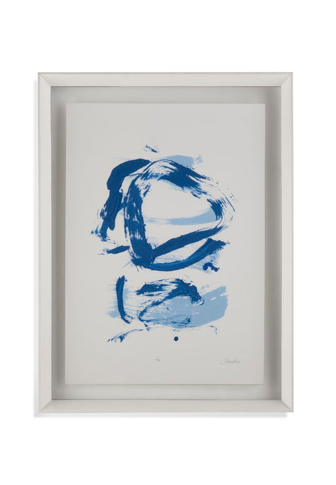 Blue Breeze VIII - Framed Print - Blue