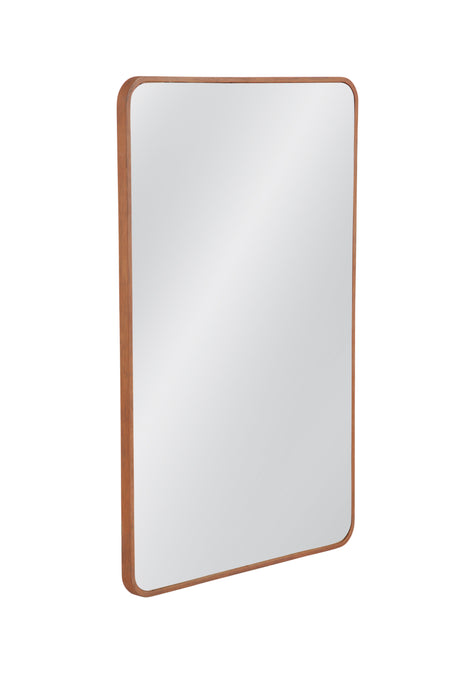 Heather - Rectangle Wall Mirror - Light Brown